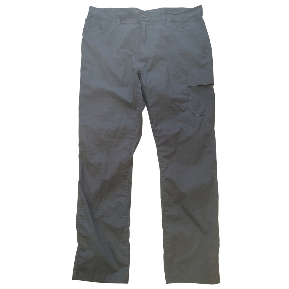 Prana‎ Zion Mens Charcoal Gray Ripstop Hiking Cargo Pants 40x32 Standard Fit